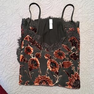 Xhilaration Tank with Lace Detailing